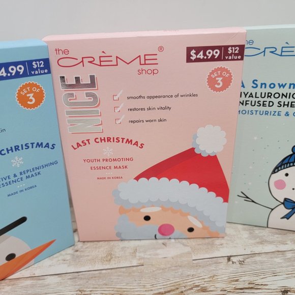 3 Boxes - The Crème Shop Reparative Replenishing + Youth Promoting Essence Masks - Picture 3 of 8